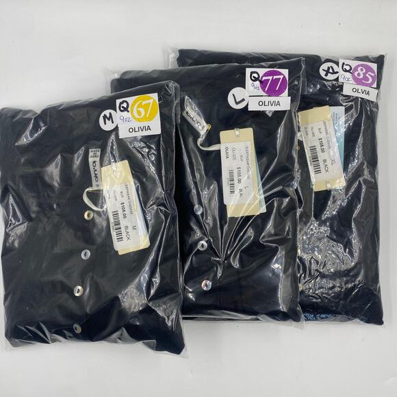 B Up BLACK Olivia Short Sleeve HENLEY LOUNGE Sleep DRESS Style #OLI-31  XL NEW - Picture 3 of 7